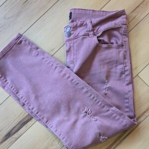 Celebrity Pink Women's Cropped Jeans in Dusty Rose